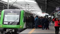 El Metro de Lima operará en horarios fraccionados este domingo. Foto: Andina