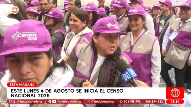 Este lunes 4 de agosto inicia el censo nacional 2025. Foto: América Noticias