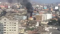 Los Bomberos utilizaron 5 unidades para controlar la emergencia / Foto: Twitter @michael_cp