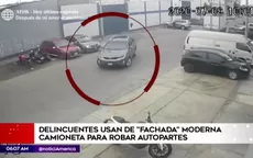 Centro de Lima: Delincuentes usan moderno auto para robo de autopartes - Noticias de autopartes