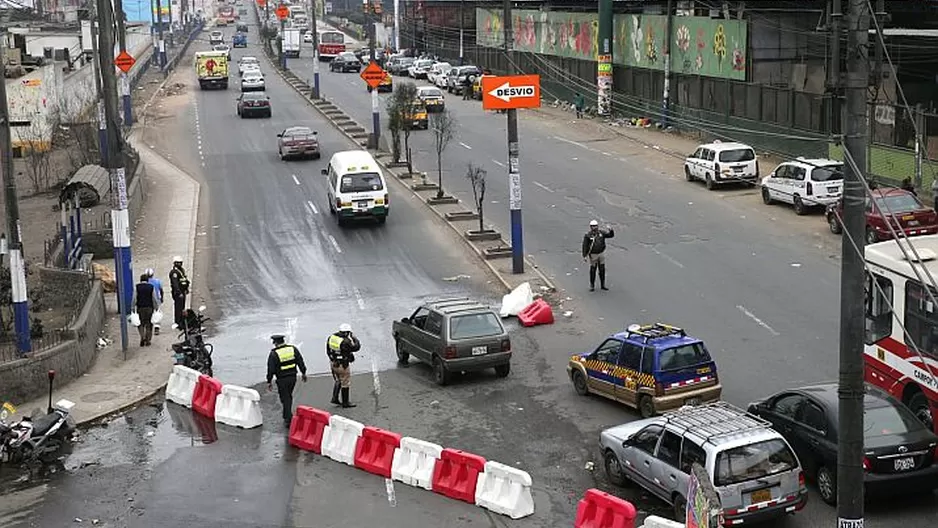 Desvíos en Lima. Foto referencial: Andina