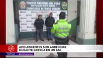 Gresca en bar de Lima. América Noticias