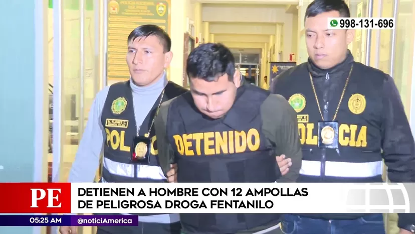 Centro de Lima: Hombre vendía peligrosa droga fentanilo en ampollas