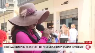 Centro de Lima: intervención de trabajadores municipales a hombre con discapacidad visual genera polémica. / Video: América Noticias