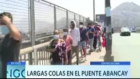 Centro de Lima: Largas colas para las votaciones en el puente Abancay / Domingo al Día