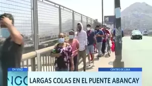 Centro de Lima: Largas colas para las votaciones en el puente Abancay / Domingo al Día