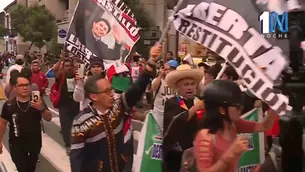 Manifestación en el centro de Lima. Video: Canal N