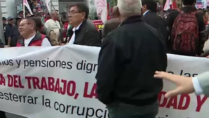 Gremios, colectivos y estudiantes marchan este viernes en Lima exigiendo medidas contra la inseguridad y la corrupción. Video: Canal N