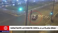 El taxista intentó esquivarlos, pero ya era demasiado tarde