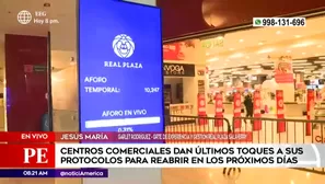 Reapertura de centros comerciales. América Noticias