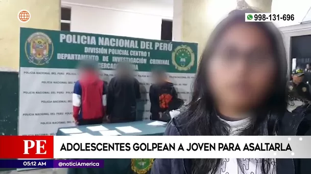 Asalto en el Cercado de Lima. Foto: América Noticias Asalto en el Cercado de Lima. Foto: América Noticias