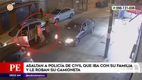 Ladrones roban camioneta a policía de civil en Cercado de Lima. Foto y video: América Noticias