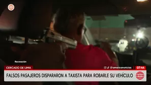 Balean a taxista en el Cercado de Lima tras falso viaje. Foto y video: AN