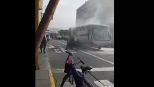 Incendio en la avenida Tacna.