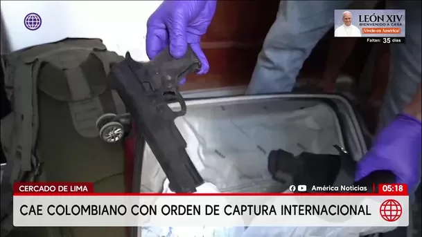 Cercado de Lima: Capturan a extranjero con orden de captura internacional. Foto: América Noticias Cercado de Lima: Capturan a extranjero con orden de captura internacional. Foto: América Noticias