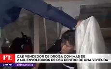 Cercado de Lima: cae vendedor de droga con más de 2 mil envoltorios de PBC - Noticias de vendedor