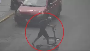 Captan a ladrón llevándose un scooter en el Centro de Lima - Foto y video: América Noticias