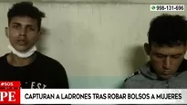 Cercado de Lima: capturan a ladrones tras robar bolsos a mujeres