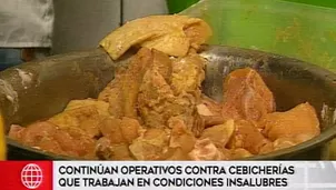 Cebicherías en condiciones insalubres