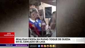 Celebran fiesta durante toque de queda. América Noticias