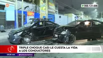 Accidente de tránsito en el Cercado de Lima. Foto y video: América Noticias