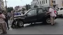 Accidente en el Cercado de Lima. Captura de video