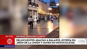 Asalto en el Cercado de Lima. América Noticias