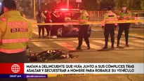 Delincuente abatido tras enfrentarse a la Policía. América Noticias