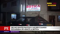 Mujer baleada en el Cercado de Lima. América Noticias