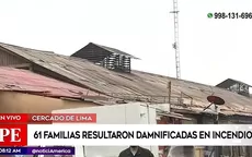 Cercado de Lima: Depósitos de gas y ácido se hallaron al lado del lugar del incendio - Noticias de acido