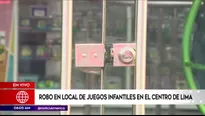 Robo en juguetería del Centro de Lima. América Noticias