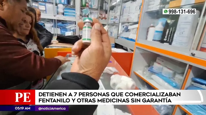 Cercado de Lima: Detienen a siete personas que vendían fentanilo y otras medicinas sin garantía