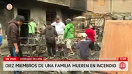 Cercado de Lima: Diez miembros de una familia mueren en incendio