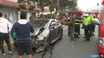 Accidente de tránsito en el Cercado de Lima. Foto y video: Canal N