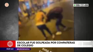 Escolar agredida por compañeras de colegio en el Cercado de Lima. Foto y video: América Noticias