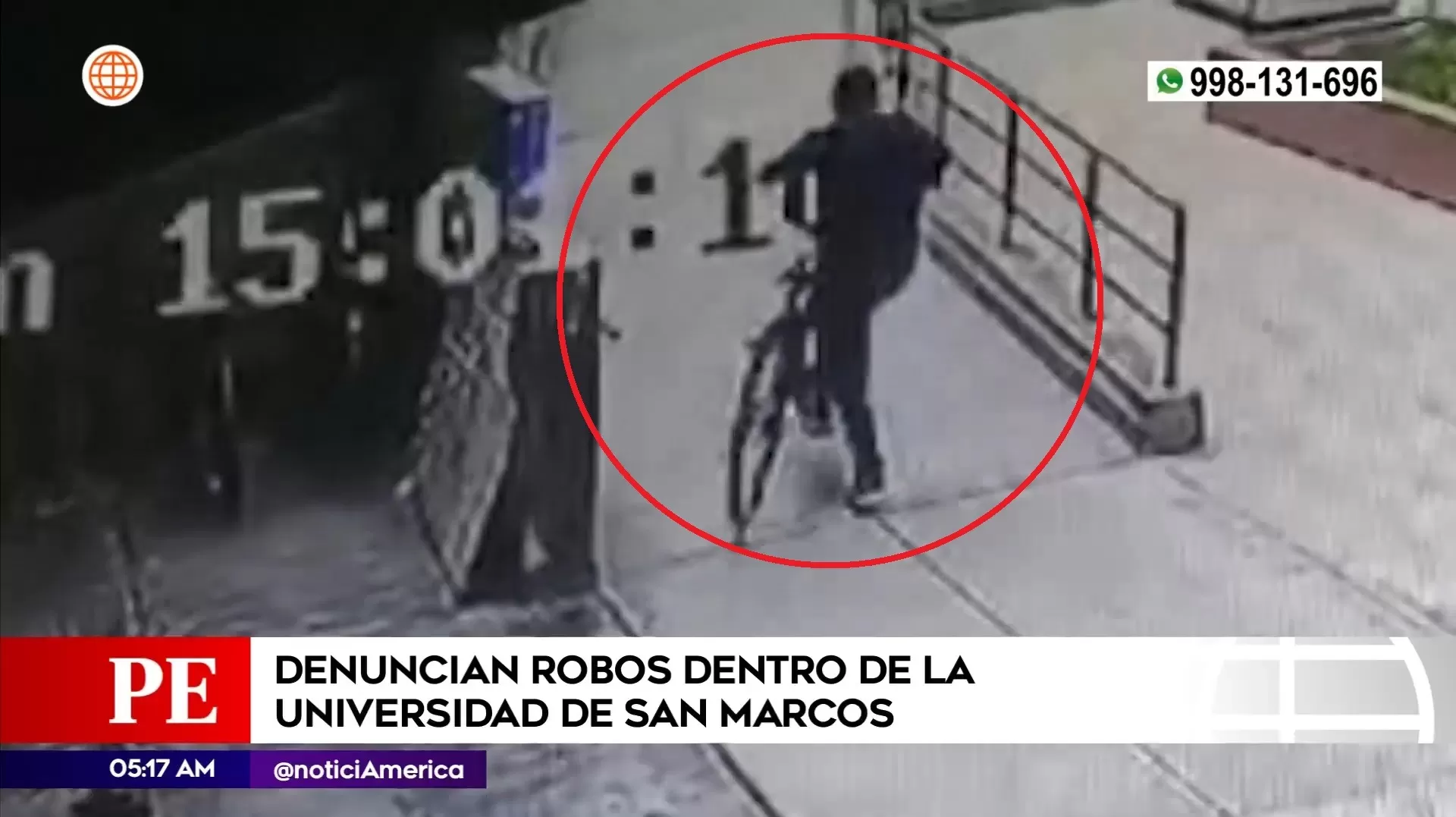 Robos dentro de la Universidad San Marcos. Foto: América Noticias