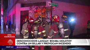 Bomberos apagaron el incendio. América Noticias