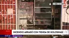 Cercado de Lima: Incendio arrasó con tienda de golosinas