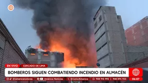 Incendio consume edificio y se extiende a viviendas en el Cercado de Lima. Foto y video: América Noticias