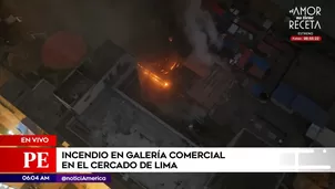 Incendio en Cercado de Lima. Foto y video: América Noticias