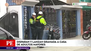 Disparan y lanzan granada a casa de adultos mayores en el Cercado de Lima. Foto y video: América Noticias