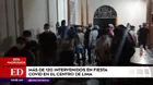 Cercado de Lima: Más de 120 jóvenes fueron intervenidos en una fiesta COVID-19