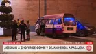 Cercado de Lima: Matan a chofer de combi y hieren a pasajera