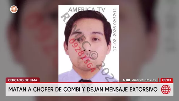 Asesinan a conductor de transporte frente a su familia en el Cercado de Lima. Foto: América Noticias