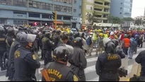 Mineros protestando. Foto: @Giragu