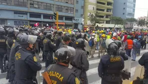 Mineros protestando. Foto: @Giragu