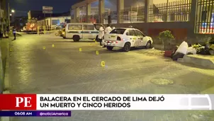 Balacera en el Cercado de Lima. América Noticias