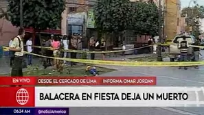 Un muerto en Barrios Altos.