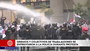 Protesta en exteriores del Congreso. América Noticias