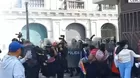 Cercado de Lima: Protestas durante el mensaje a la Nación